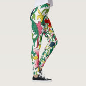 Roze Lotus Tuin Botanische Chinoiserie Leggings (Rechts)