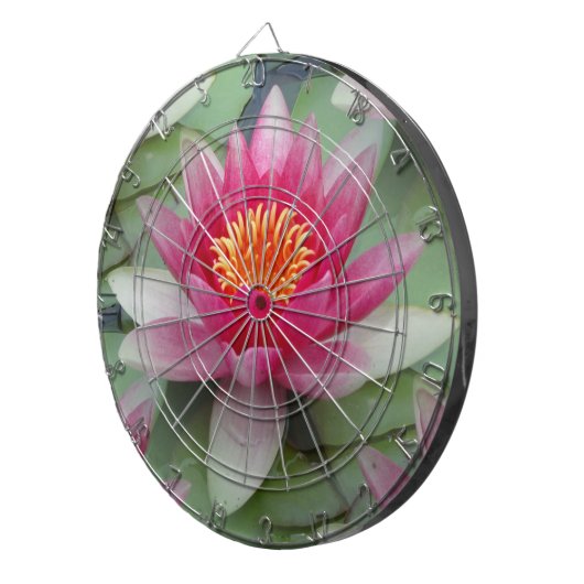 Roze Lotus Water Lily Dartbord (Voorkant Rechts)