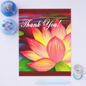Roze Lotus Water Lily Flower Hartelijk dank - Mult Flyer (Enkel)