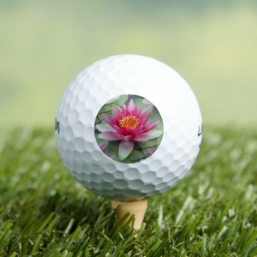 Roze Lotus Water Lily Golfballen (Insitu Shirt)