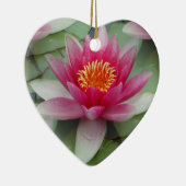 Roze Lotus Water Lily Keramisch Ornament (Rechts)