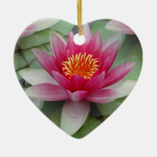 Roze Lotus Water Lily Keramisch Ornament