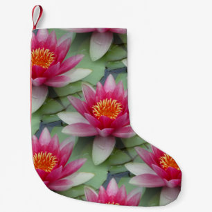 Roze Lotus Water Lily Kerstmis stoppen Kleine Kerstsok