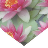 Roze Lotus Water Lily Korte Tafelloper (Hoek)