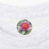 Roze Lotus Water Lily Labels (Aangebracht)