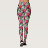 Roze Lotus Water Lily Leggings (Achterkant)