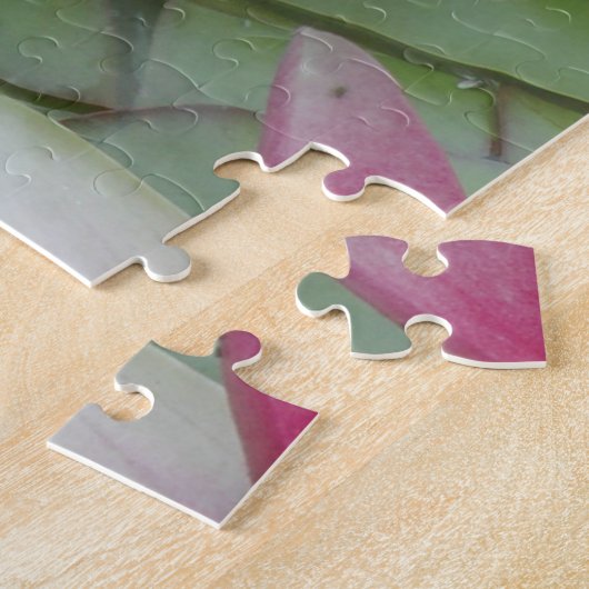 Roze Lotus Water Lily Legpuzzel (Zijkant)