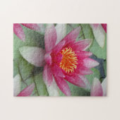 Roze Lotus Water Lily Legpuzzel (Horizontaal)