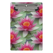 Roze Lotus Water Lily Mini Klembord (Voorkant)