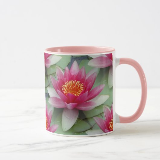 Roze Lotus Water Lily Mok (Rechts)