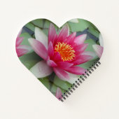 Roze Lotus Water Lily Notitieboek (Achterkant)