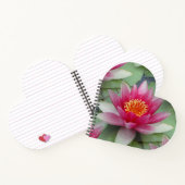 Roze Lotus Water Lily Notitieboek (Binnen)
