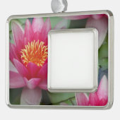 Roze Lotus Water Lily omwoeld Ornament (Links)