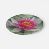 Roze Lotus Water Lily Papieren Bordje (Gekanteld)