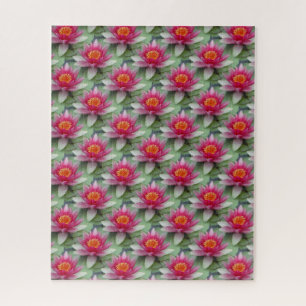 Roze Lotus Water Lily Puzzle Legpuzzel