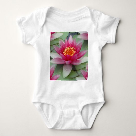 Roze Lotus Water Lily Romper (Voorkant)