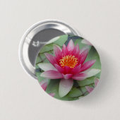 Roze Lotus Water Lily Ronde Button 5,7 Cm (Voorkant /achterkant)