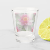 Roze Lotus Water Lily Shot Glas (Achterkant)