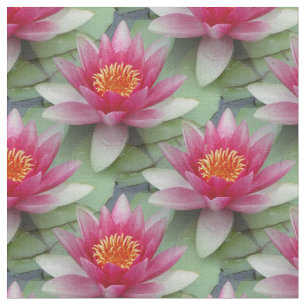 Roze Lotus Water Lily Stof