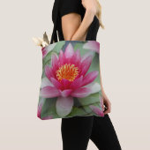 Roze Lotus Water Lily Tote Bag (Dichtbij)
