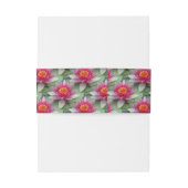 Roze Lotus Water Lily Uitnodigingen Wikkel (Achterkant Voorbeeld)