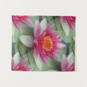 Roze Lotus Water Lily Wandkleed (Voorkant (horizontaal))