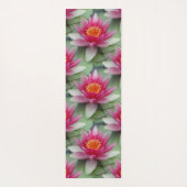 Roze Lotus Water Lily Yogamat (Achterkant)