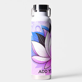 Roze Lotus Waterfles