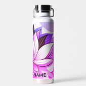 Roze Lotus Waterfles (Achterkant)