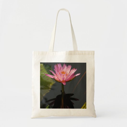 Roze Lotus Waterlelie Boodschappentas Tote Bag (Voorkant)