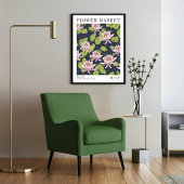 Roze Lotus Waterlelie Juli Geboorte Bloemenmarkt Poster