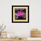 roze lotus, waterlelie poster (Keuken)