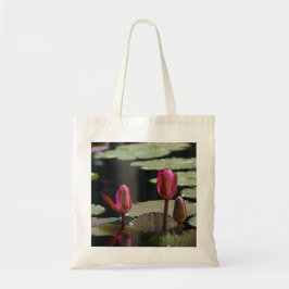 Roze Lotus Waterlilies Canvas tas