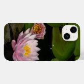 Roze Lotus Waterlilies iPhone case (Achterkant (horizontaal))