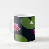 Roze Lotus Waterlilies Koffiemok (Voorkant links)