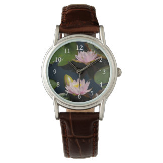 Roze Lotus Waterlilies Watch Horloge