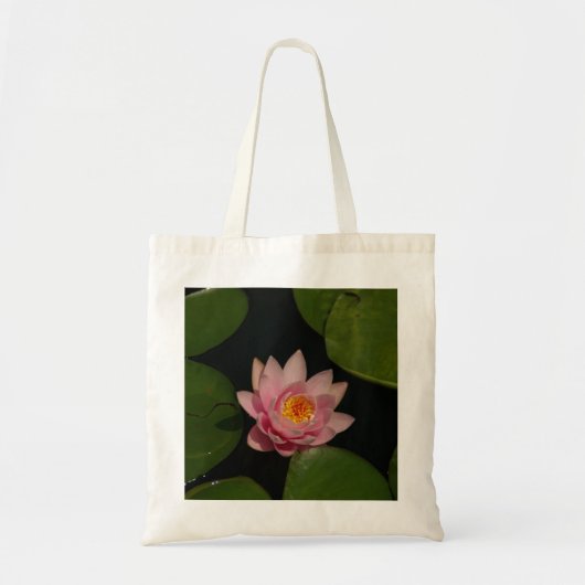 Roze Lotus Waterlily Canvas tas (Voorkant)