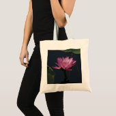 Roze Lotus Waterlily Canvas tas (Voorkant (product))