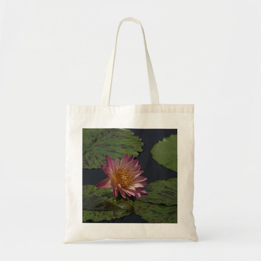 Roze Lotus Waterlily Canvas tas (Voorkant)