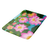 Roze Lotus Waterlily Garden Bath Mat (Gekanteld)
