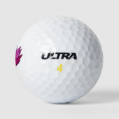 Roze Lotus Waterlily Golfballen (Logo)