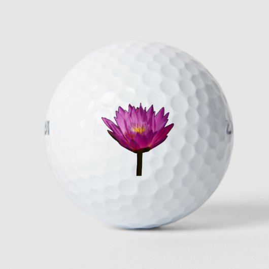 Roze Lotus Waterlily Golfballen (Voorkant)