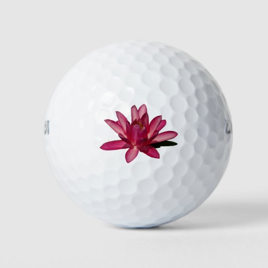 Roze Lotus Waterlily Golfballen (Voorkant)