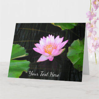 Roze Lotus Waterlily Kaart