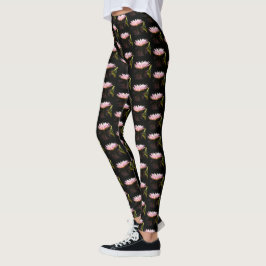 Roze Lotus Waterlily Leggings