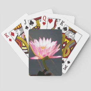 Roze Lotus Waterlily Pokerkaarten