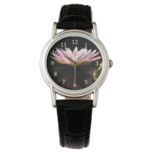 Roze Lotus Waterlily Watch Horloge
