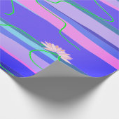 Roze Lotus Wrapping Paper Cadeaupapier (Hoek)