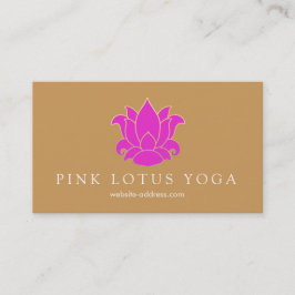 Roze Lotus Yoga en docent Meditation Visitekaartje