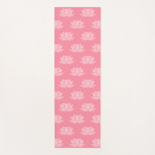 Roze Lotus Yogamat (Voorkant)